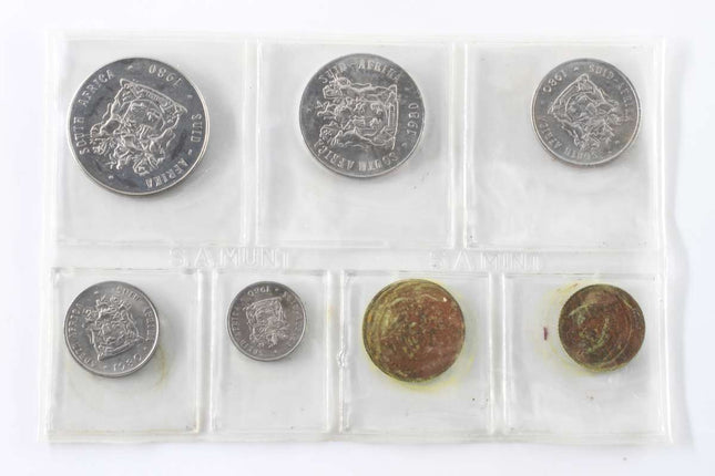 1980 South Africa (UNC) Uncirculated Mint Pack Set * **Mintage ONLY 20,000**