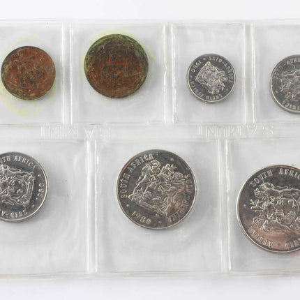 1980 South Africa (UNC) Uncirculated Mint Pack Set  * **Mintage ONLY 20,000**