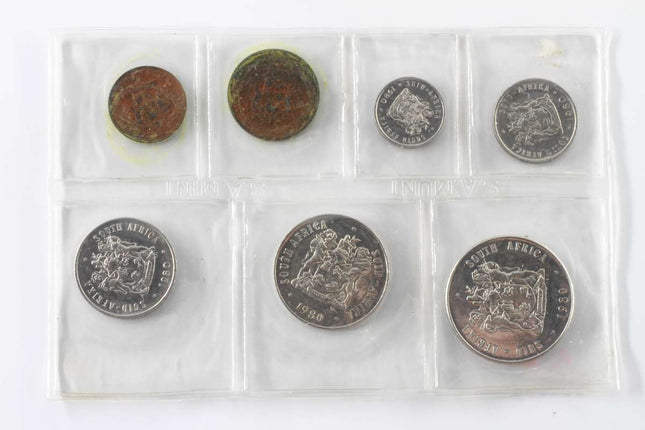 1980 South Africa (UNC) Uncirculated Mint Pack Set  * **Mintage ONLY 20,000**