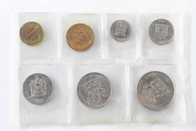 1981 South Africa (UNC) Uncirculated Mint Pack Set  * **Mintage ONLY 10,000**
