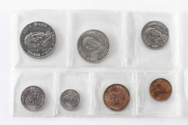 1982 South Africa (UNC) Uncirculated Mint Pack Set * **Mintage ONLY 10,000**