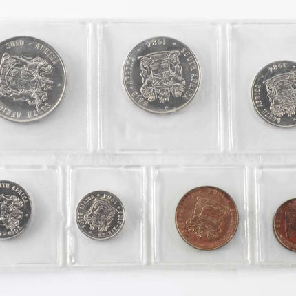1984 South Africa UNC) Uncirculated Mint Pack Set * **Mintage ONLY 13,875**