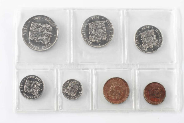 1984 South Africa UNC) Uncirculated Mint Pack Set * **Mintage ONLY 13,875**