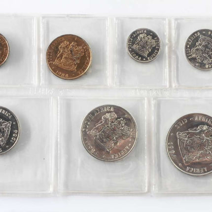 1984 South Africa UNC) Uncirculated Mint Pack Set  * **Mintage ONLY 13,875**