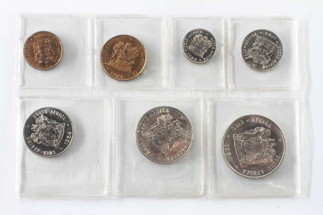 1984 South Africa UNC) Uncirculated Mint Pack Set  * **Mintage ONLY 13,875**