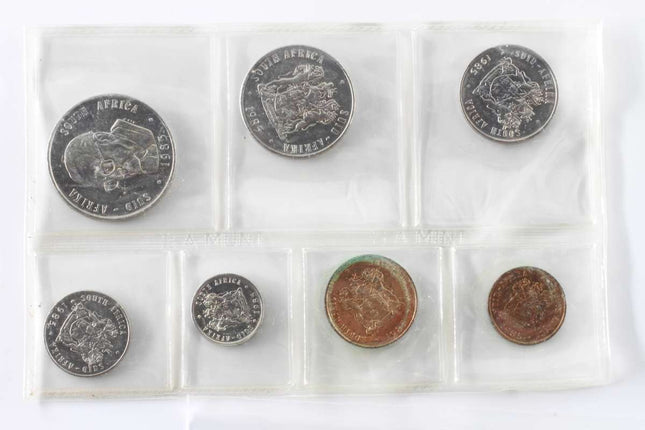 1985 South Africa (UNC) Uncirculated Mint Pack Set * **Mintage ONLY 10,200**