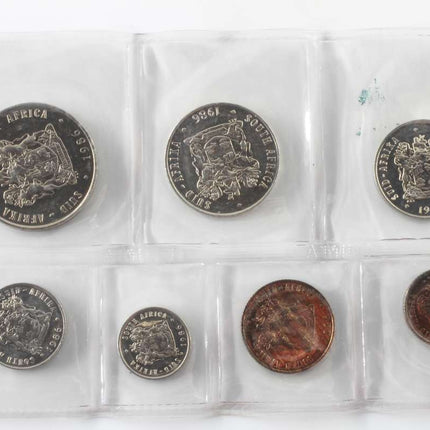 1986 South Africa (UNC) Uncirculated Mint Pack Set * **Mintage ONLY 9,100**
