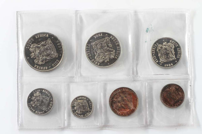 1986 South Africa (UNC) Uncirculated Mint Pack Set * **Mintage ONLY 9,100**