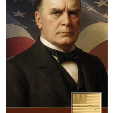 Harriet Anderson Stubbs Murphy Portrait of William McKinley Gold Coincard