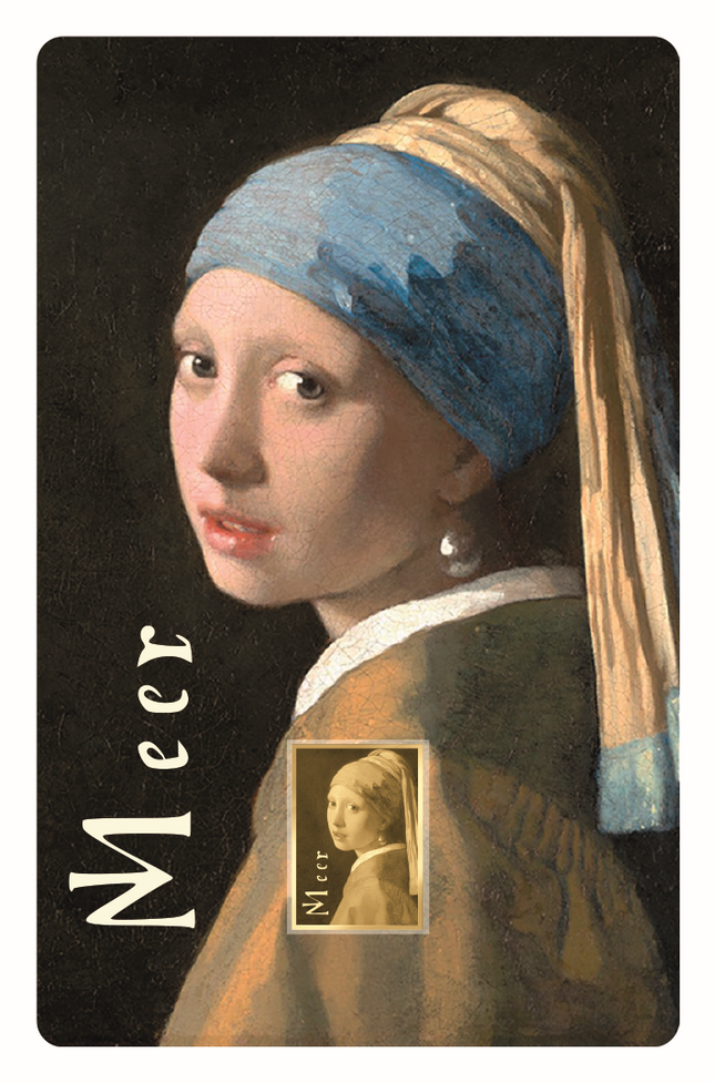 Johannes Vermeer Artwork Girl with a Pearl Earring Gold Coincard